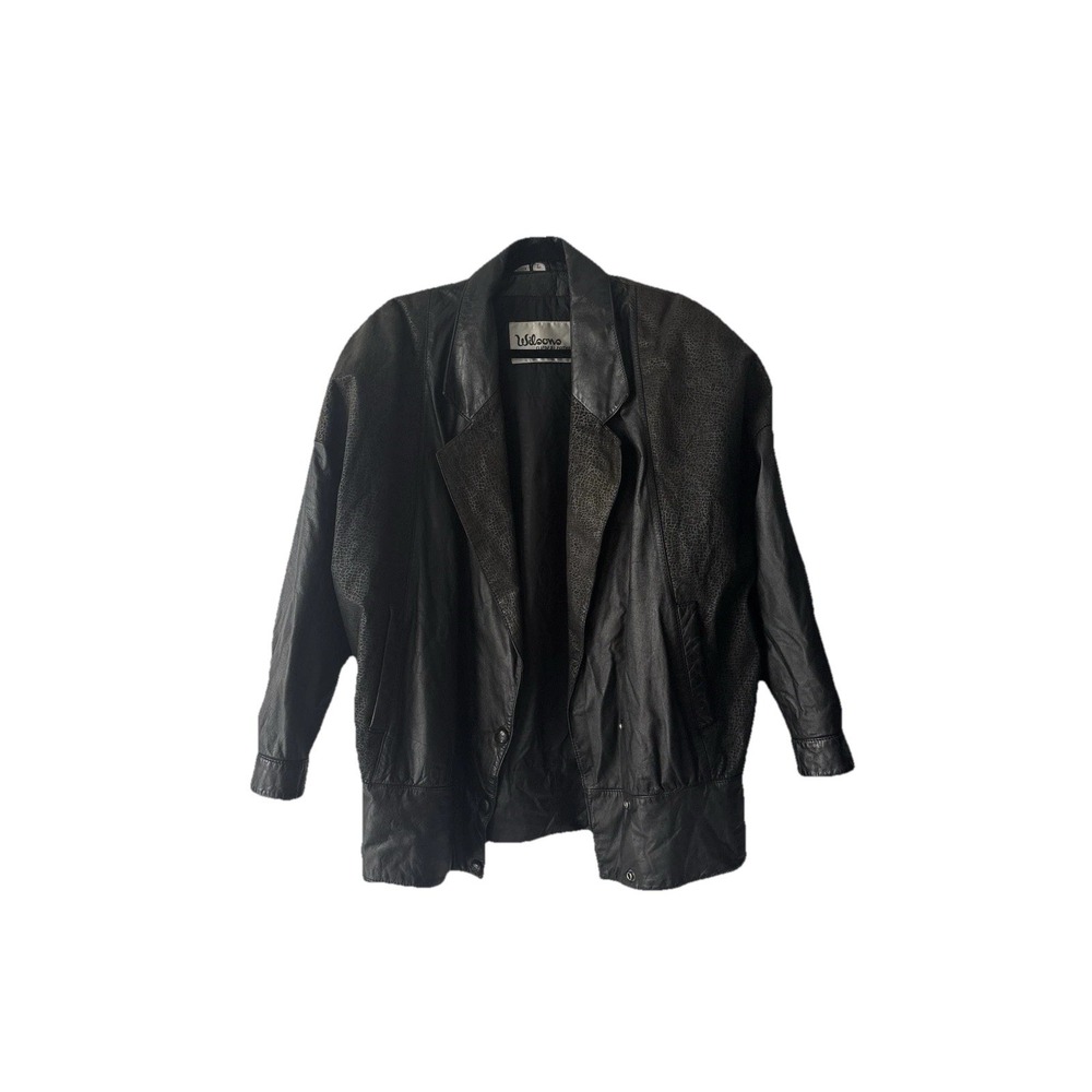 Vintage Wilson's Suede & Leather Oversized Biker Bomber Jacket 80s/90s Sz Large